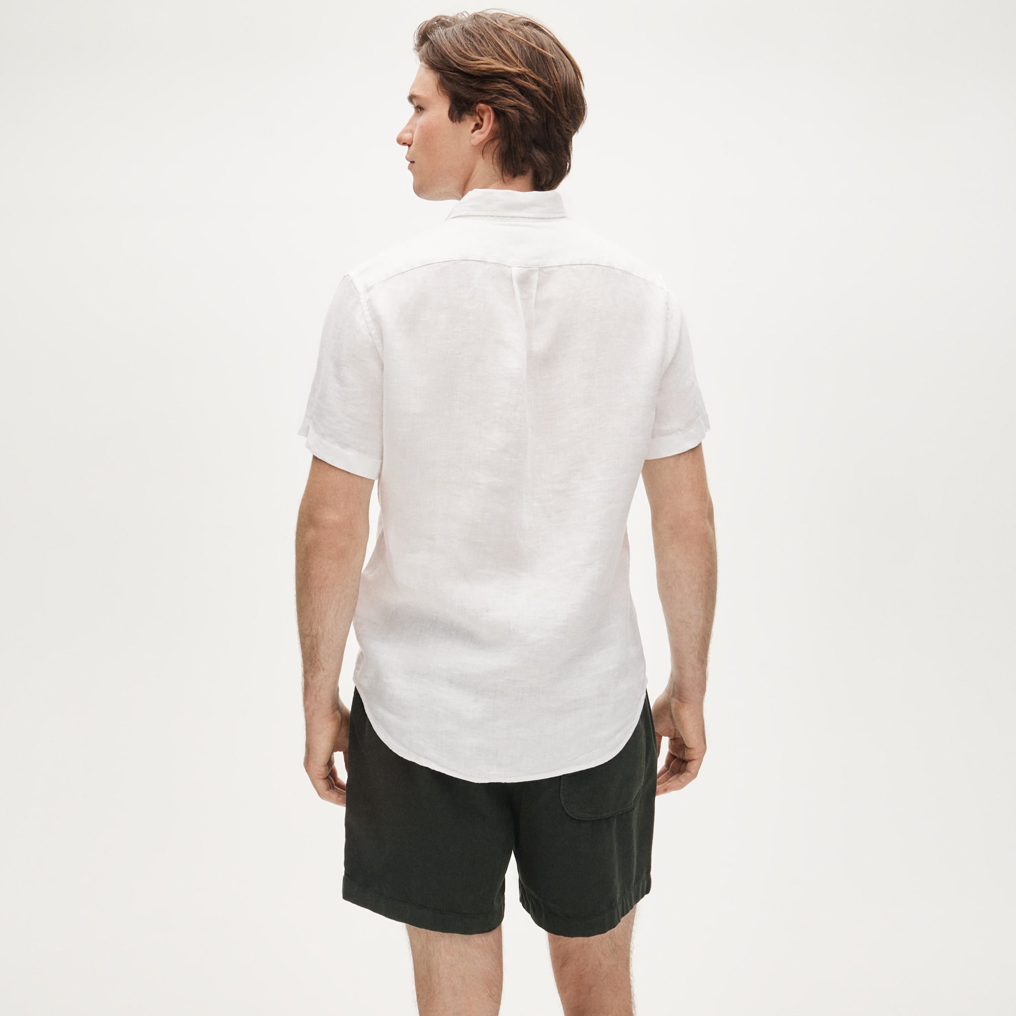 Short-sleeve Baird McNutt Irish linen shirt