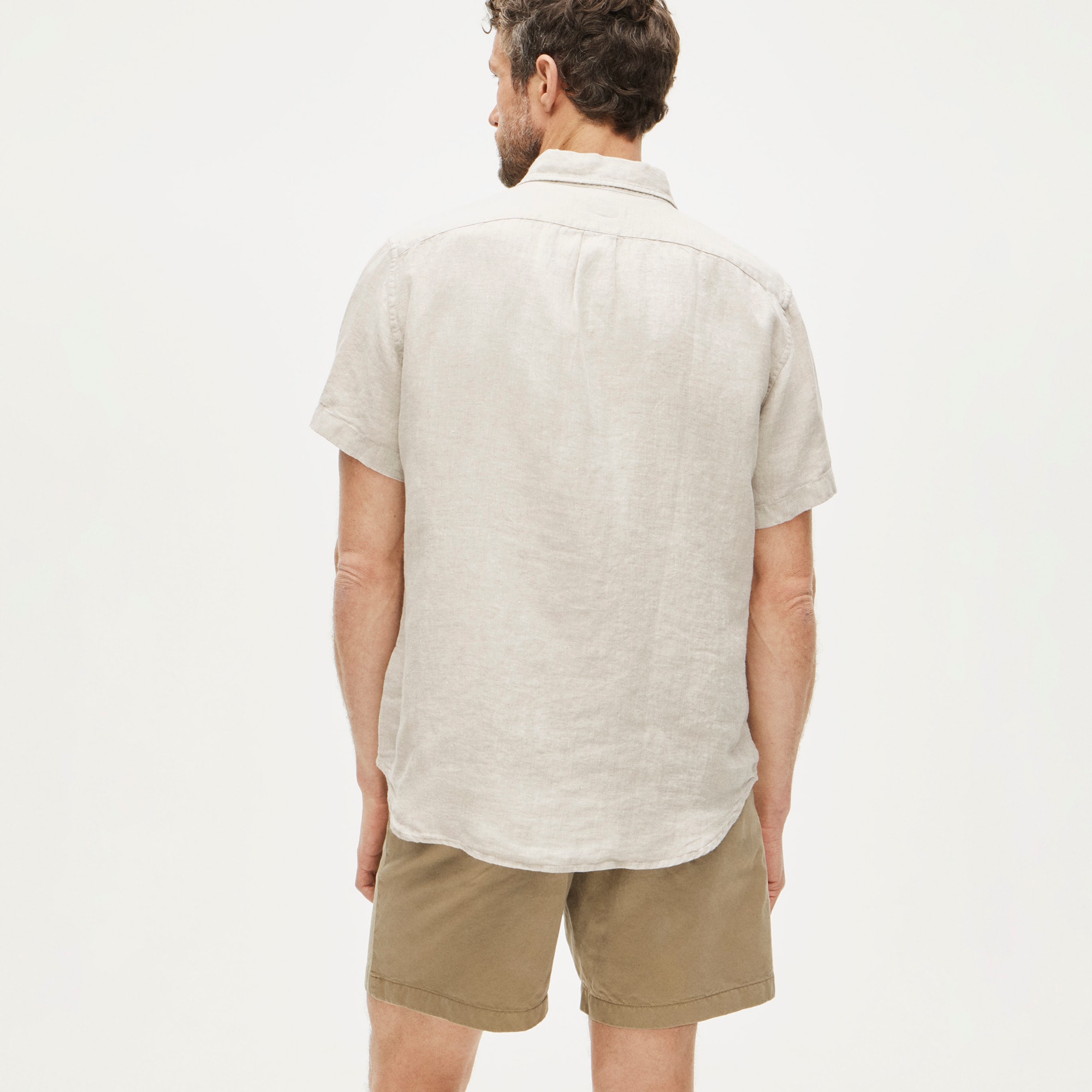 Short-sleeve Baird McNutt Irish linen shirt