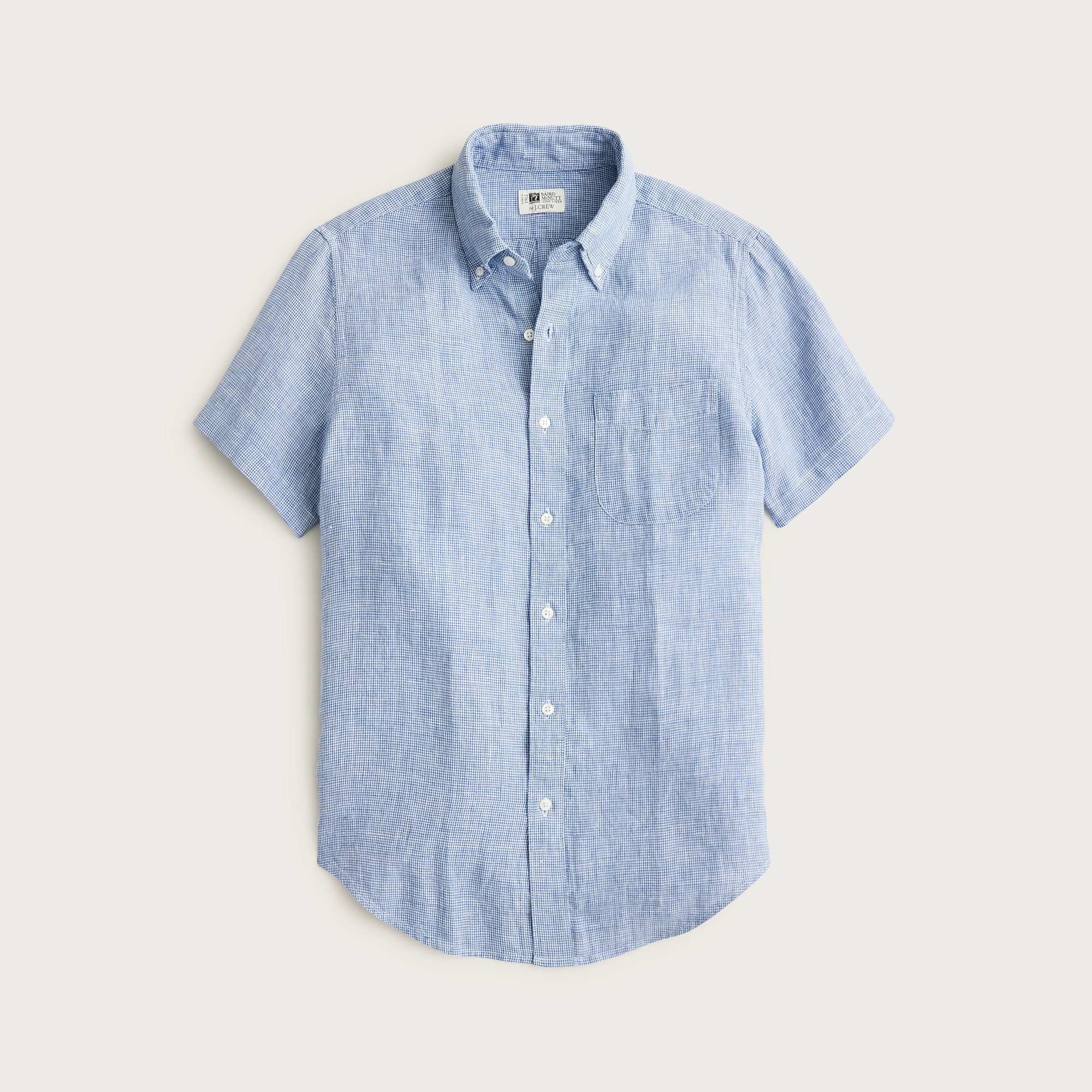 Short-sleeve Baird McNutt Irish linen shirt