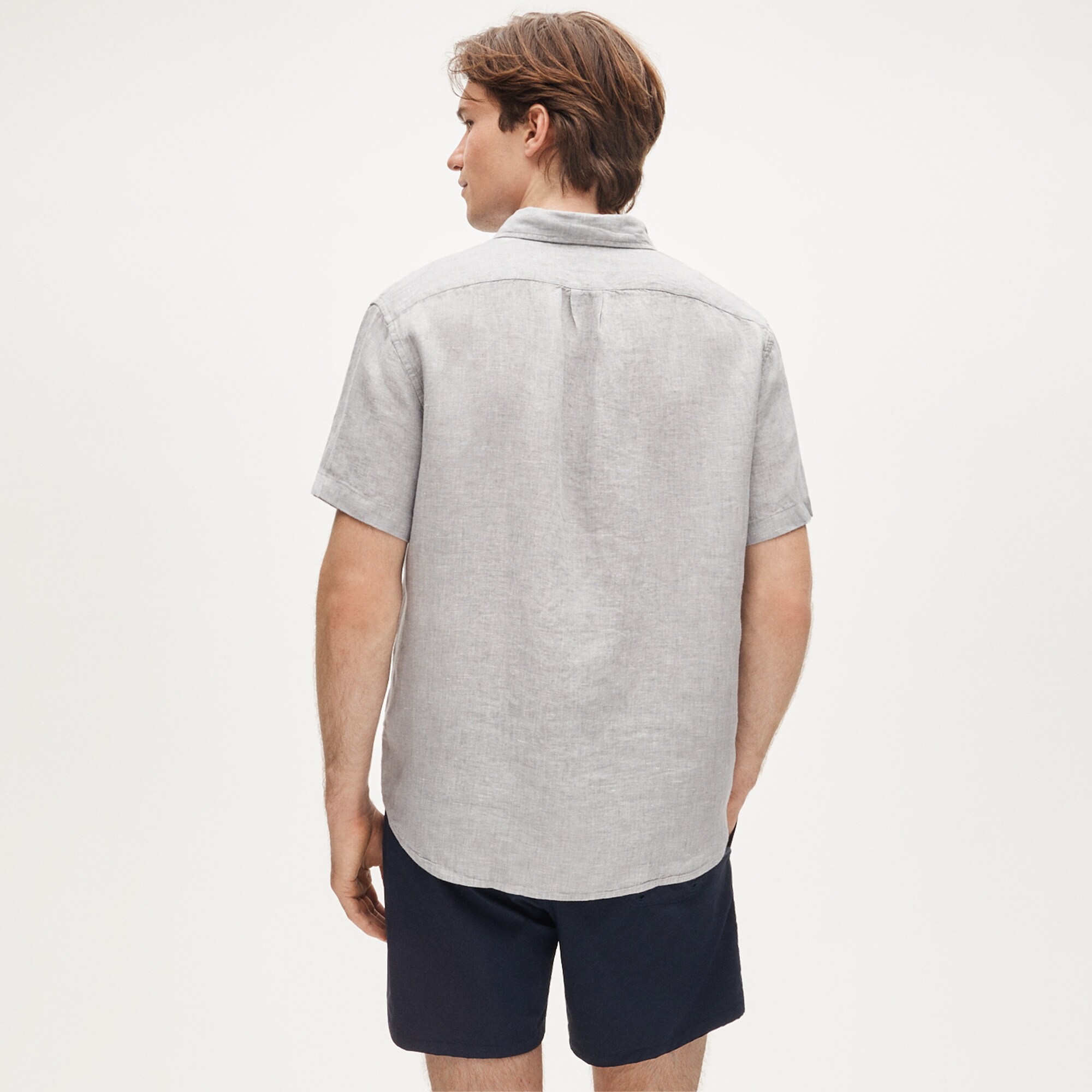 Short-sleeve Baird McNutt Irish linen shirt