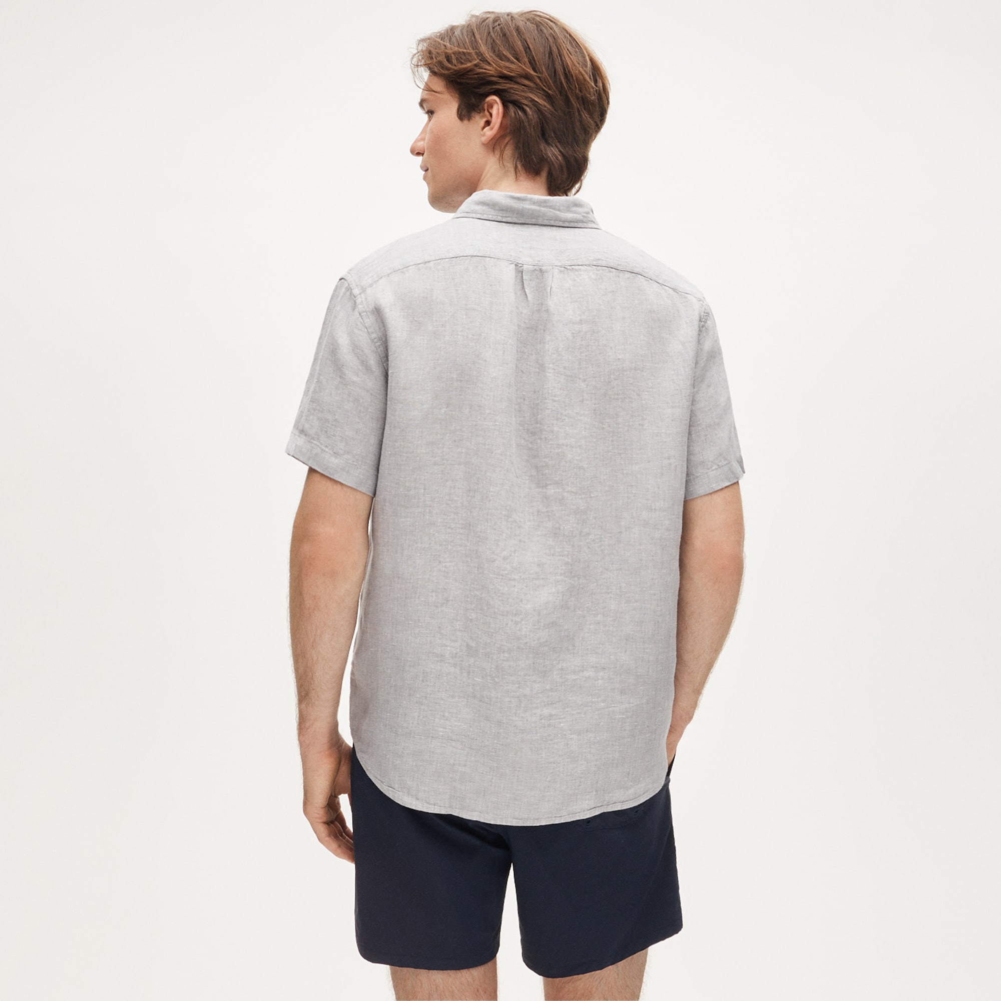 Short-sleeve Baird McNutt Irish linen shirt