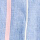 Tall short-sleeve Baird McNutt garment-dyed Irish linen shirt DOROTH STRIPE BLUE PINK