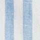 Tall short-sleeve Baird McNutt Irish linen shirt BENGAL STRIPE SKY BLUE