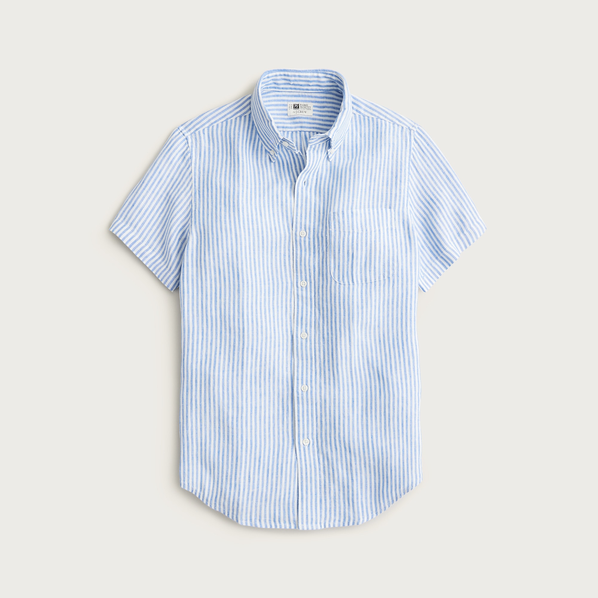 Short-sleeve Baird McNutt Irish linen shirt