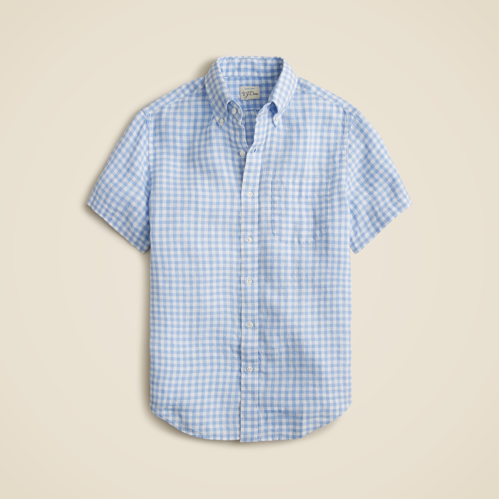 mens Short-sleeve Baird McNutt Irish linen shirt