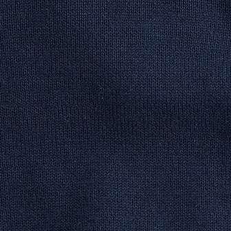 Girls' puff-sleeve cotton cardigan sweater NAVY