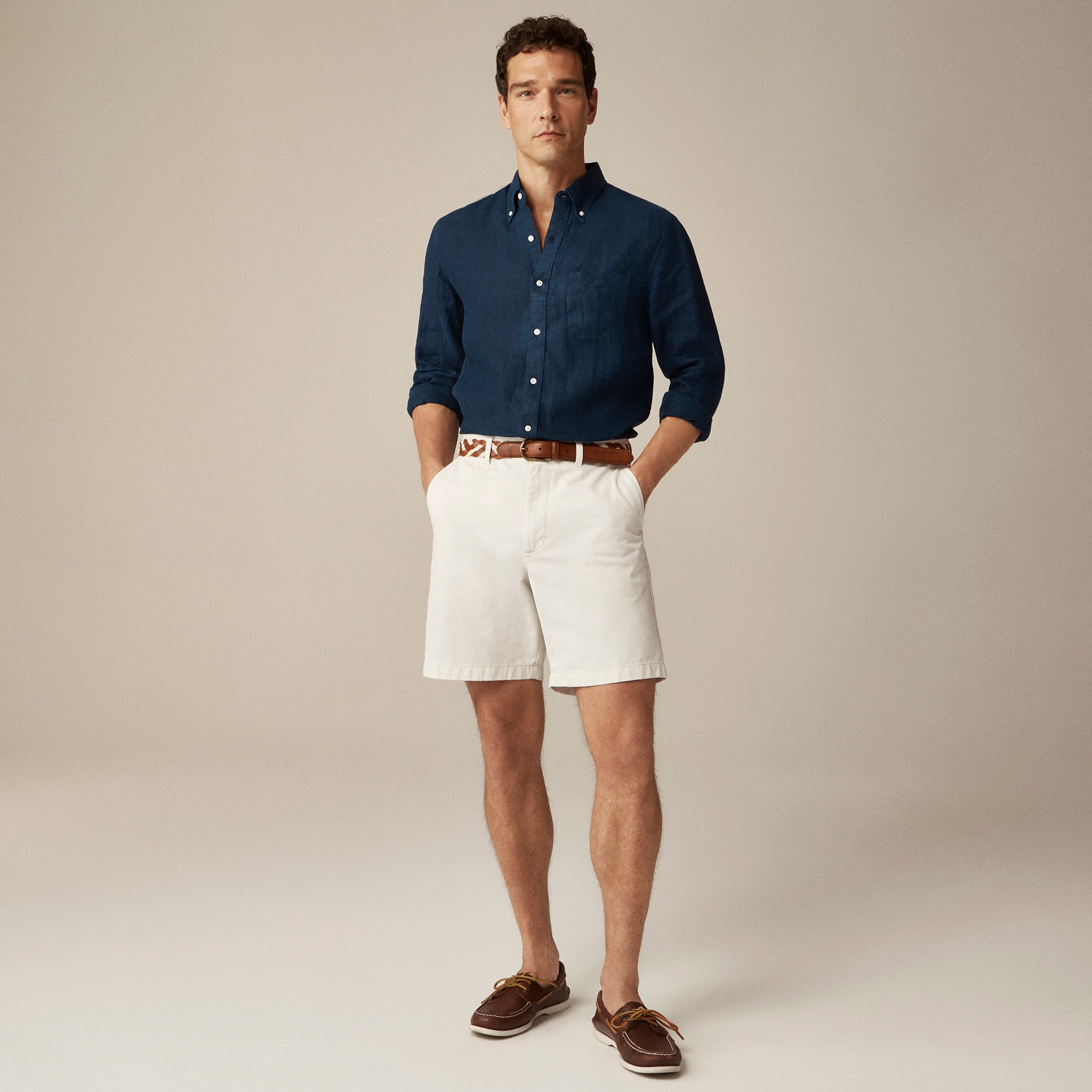 J.Crew: Selvedge Japanese Chambray Utility Shirt For Men