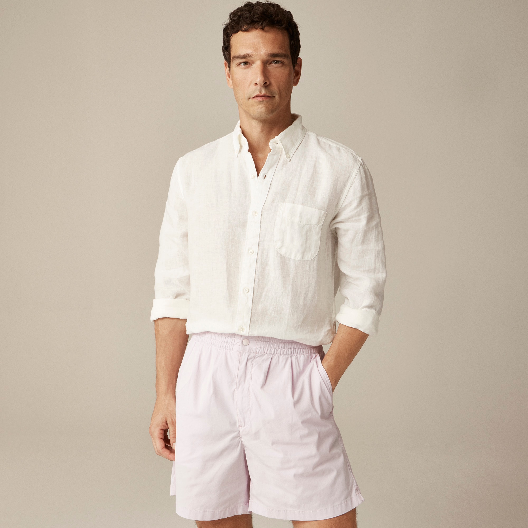  Slim Untucked Baird McNutt Irish linen shirt