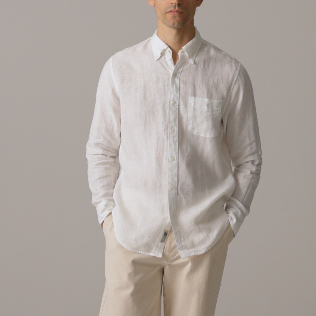 Slim Untucked Baird McNutt Irish linen shirt