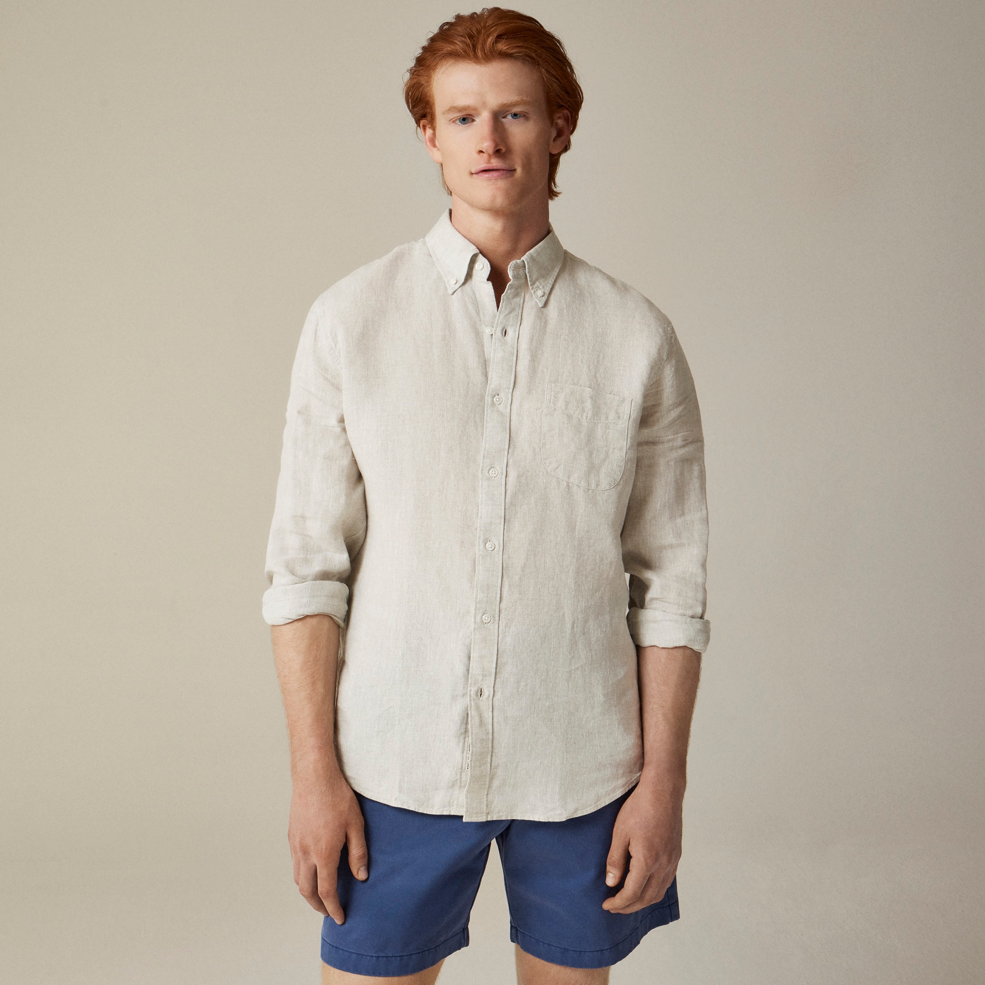 mens Baird McNutt Irish linen shirt