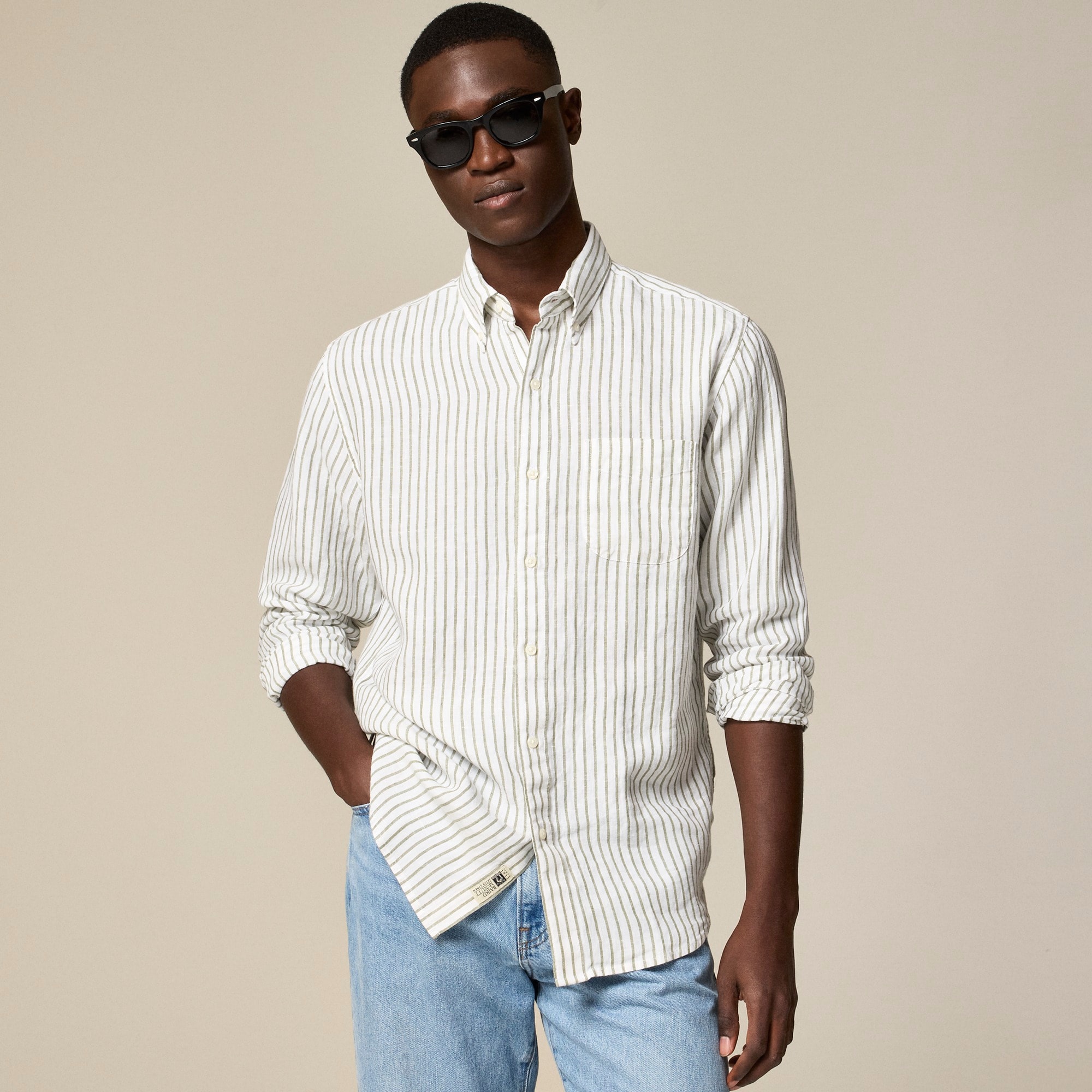 mens Baird McNutt Irish linen shirt
