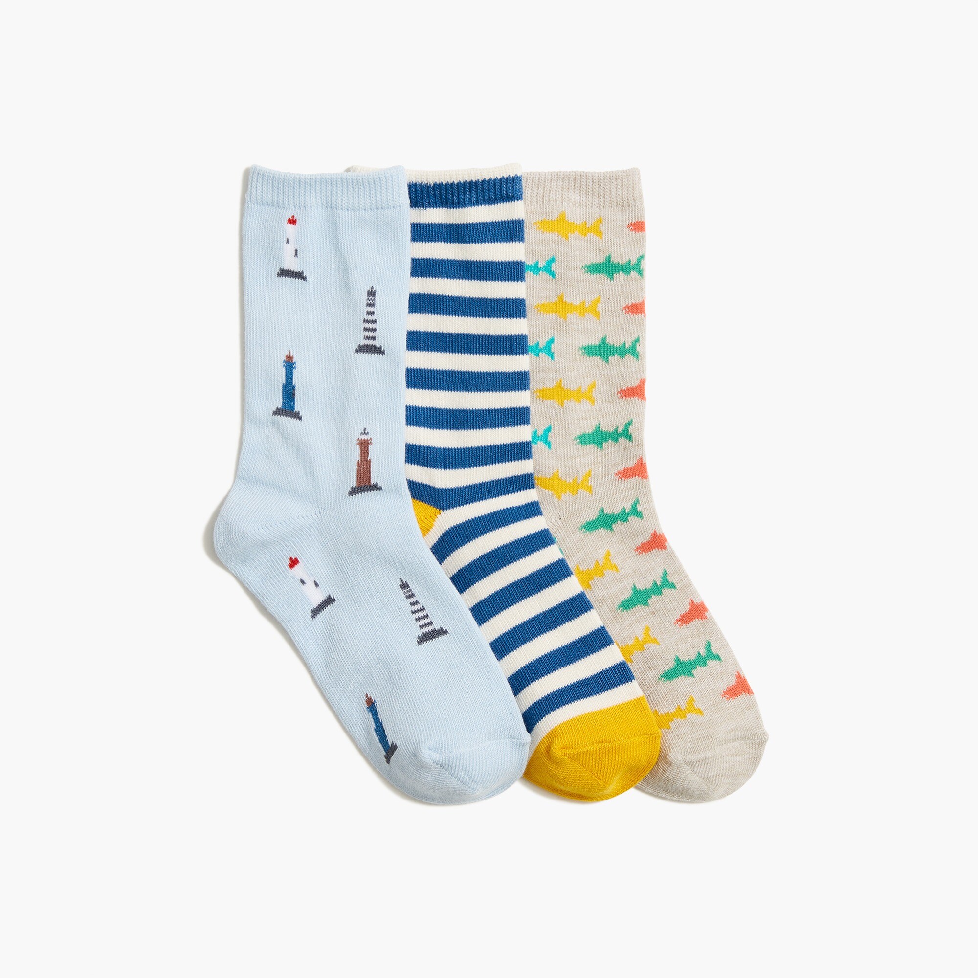 boys' sharks socks pack for boys