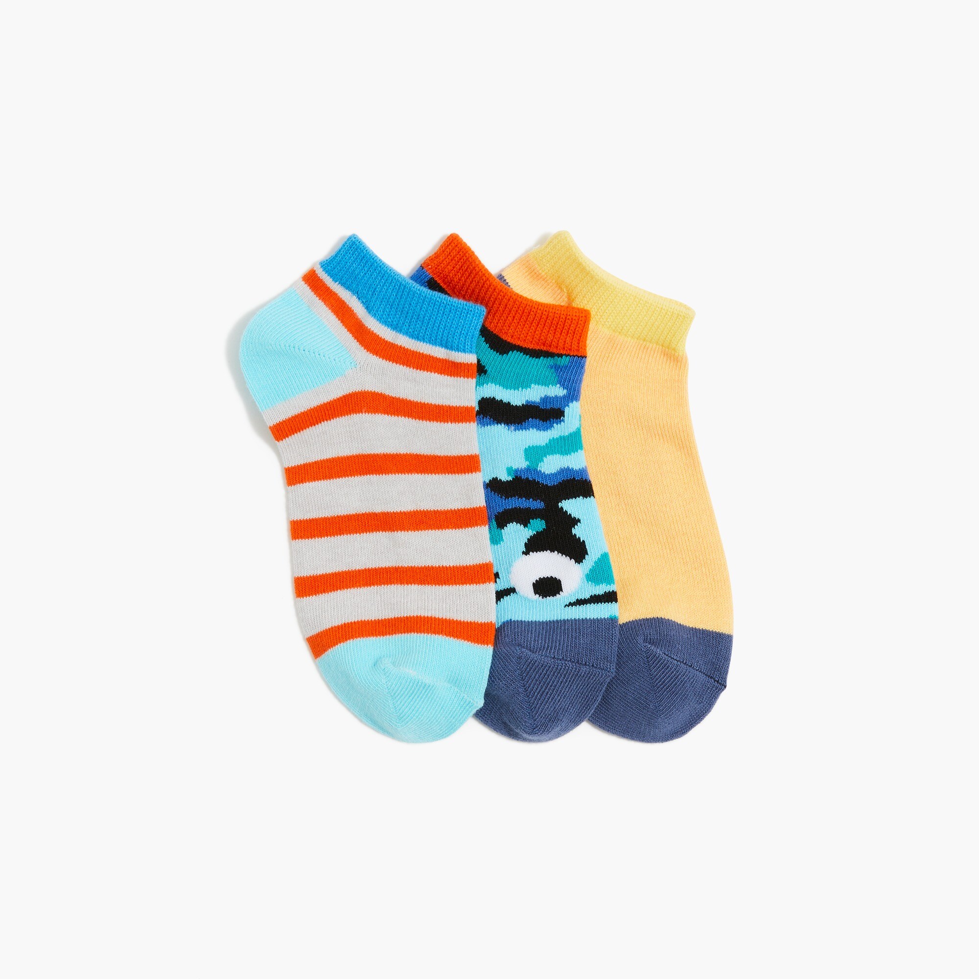 Boys' camo ankle socks pack