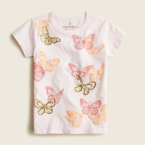 girls Girls' tossed butterflies T-shirt