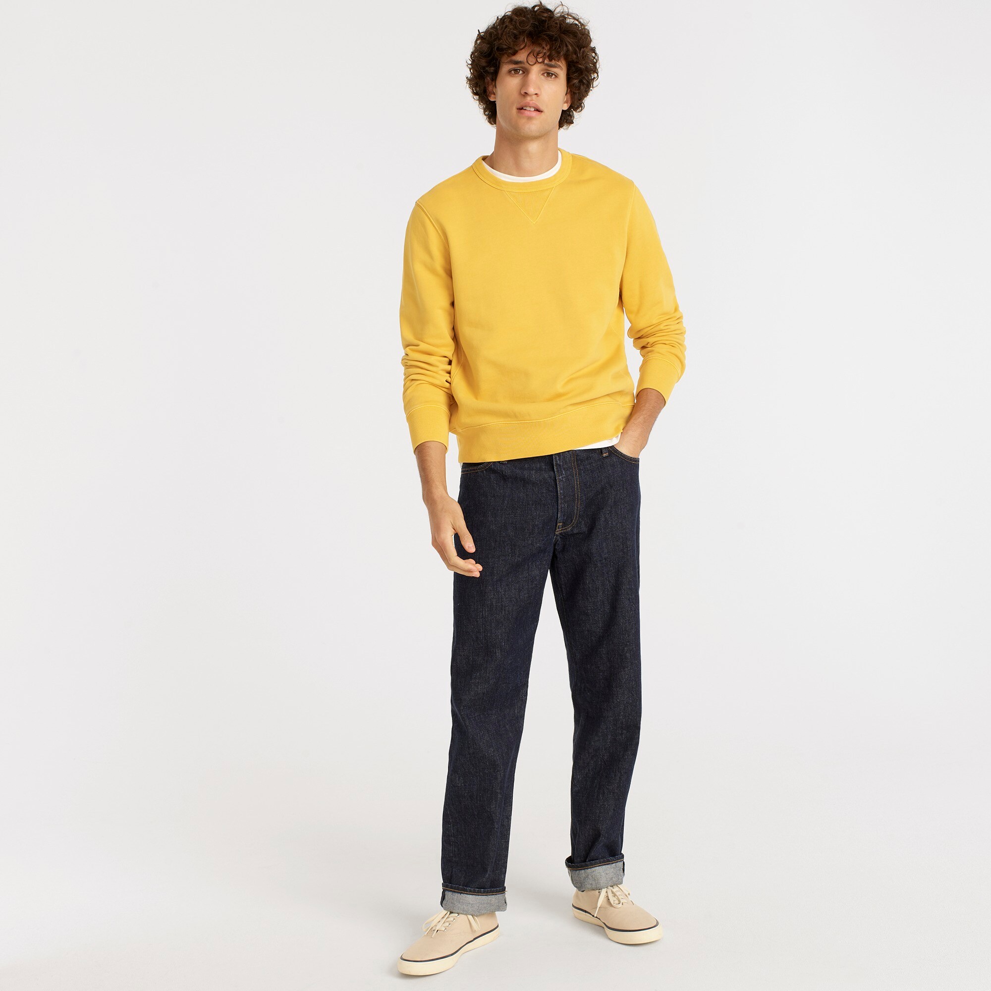 Relaxed fit sales selvedge denim jeans