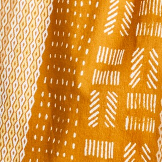 6" stretch swim trunk in print GOLDFISH BLUE YELLOW 