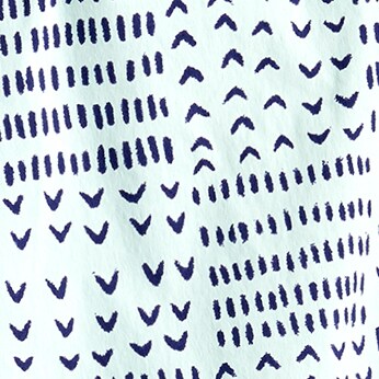 6" stretch swim trunk in print GOLDFISH BLUE YELLOW 