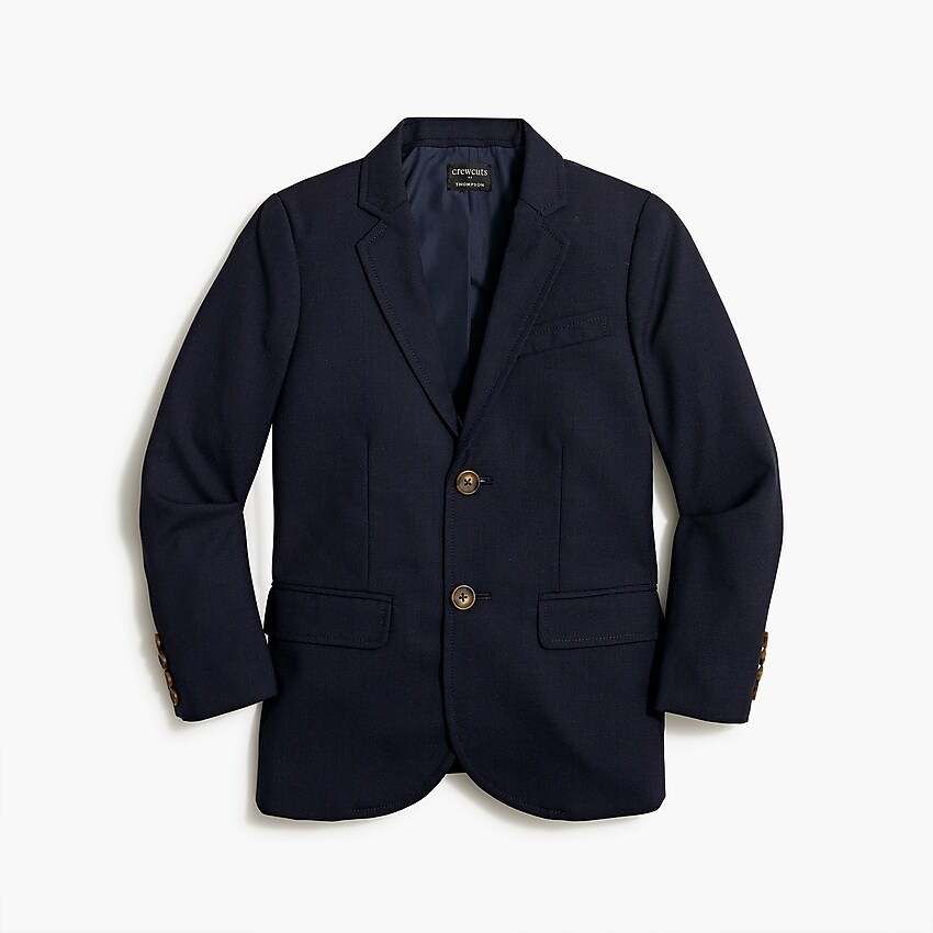 factory: boys' wool suit jacket for boys, right side, view zoomed