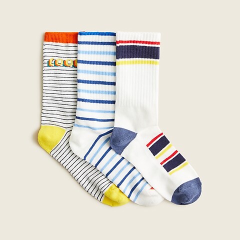  Boys' three-pack of trouser socks in spring prints