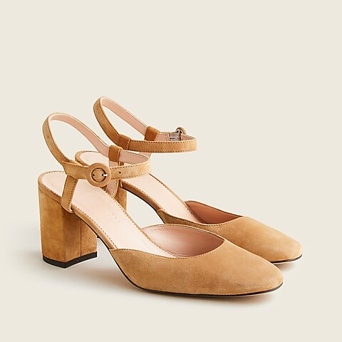 womens Maisie ankle-strap pumps in suede