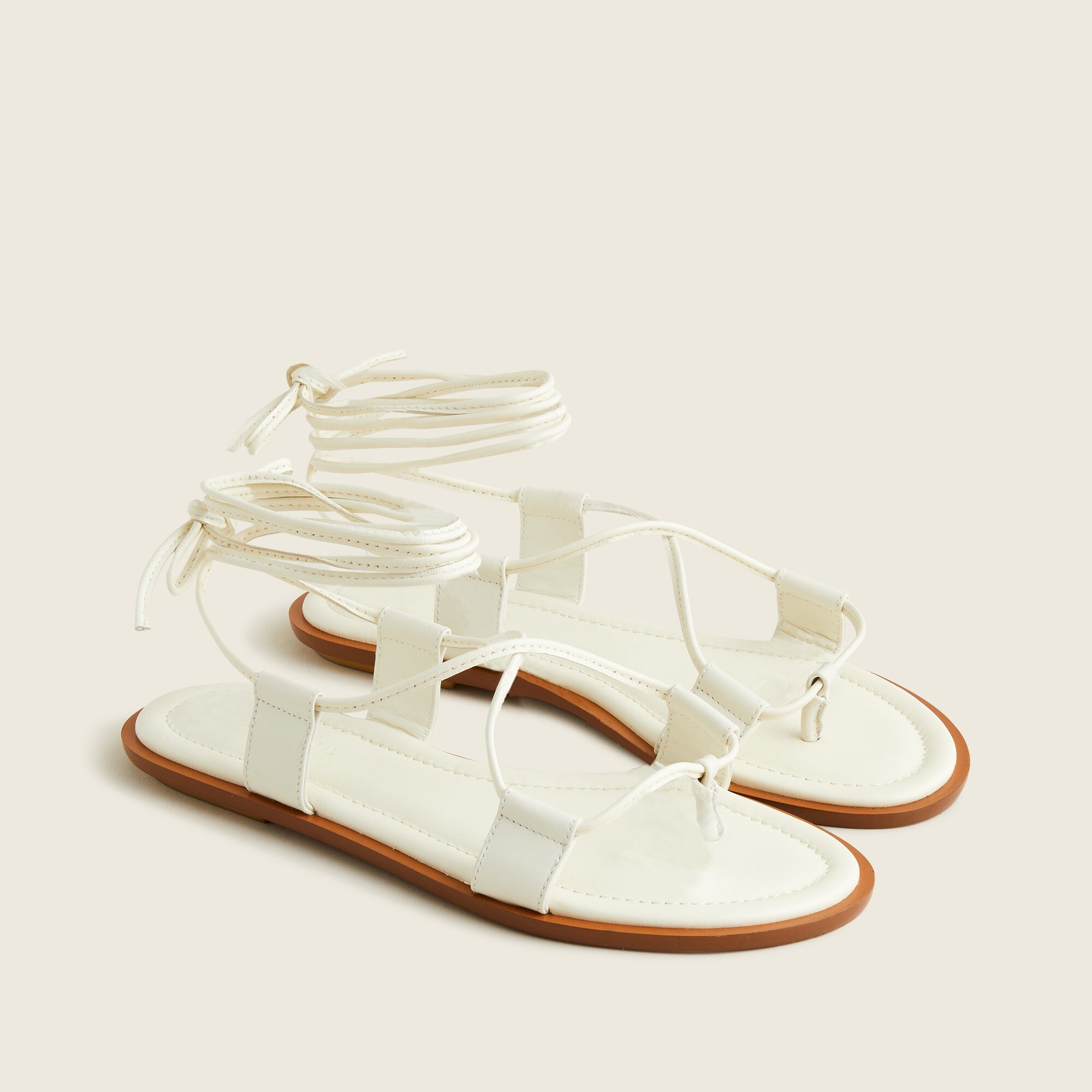 Sorrento Lace-up Gladiator Sandals In Leather For Women | J.Crew