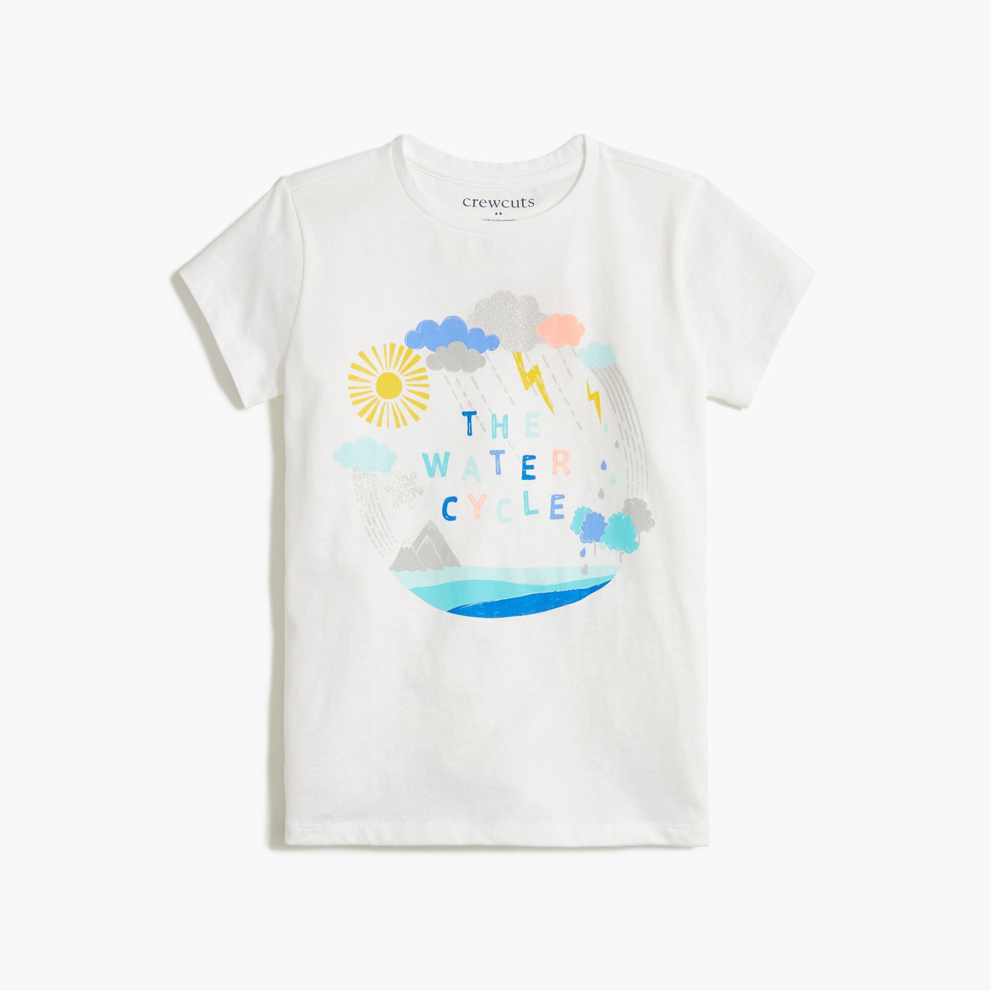 Girls' water cycle graphic tee