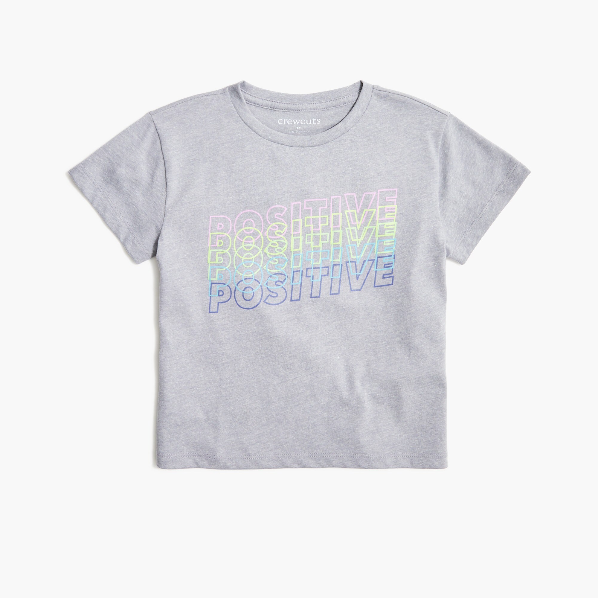 Girls' positivity boxy-fit graphic tee