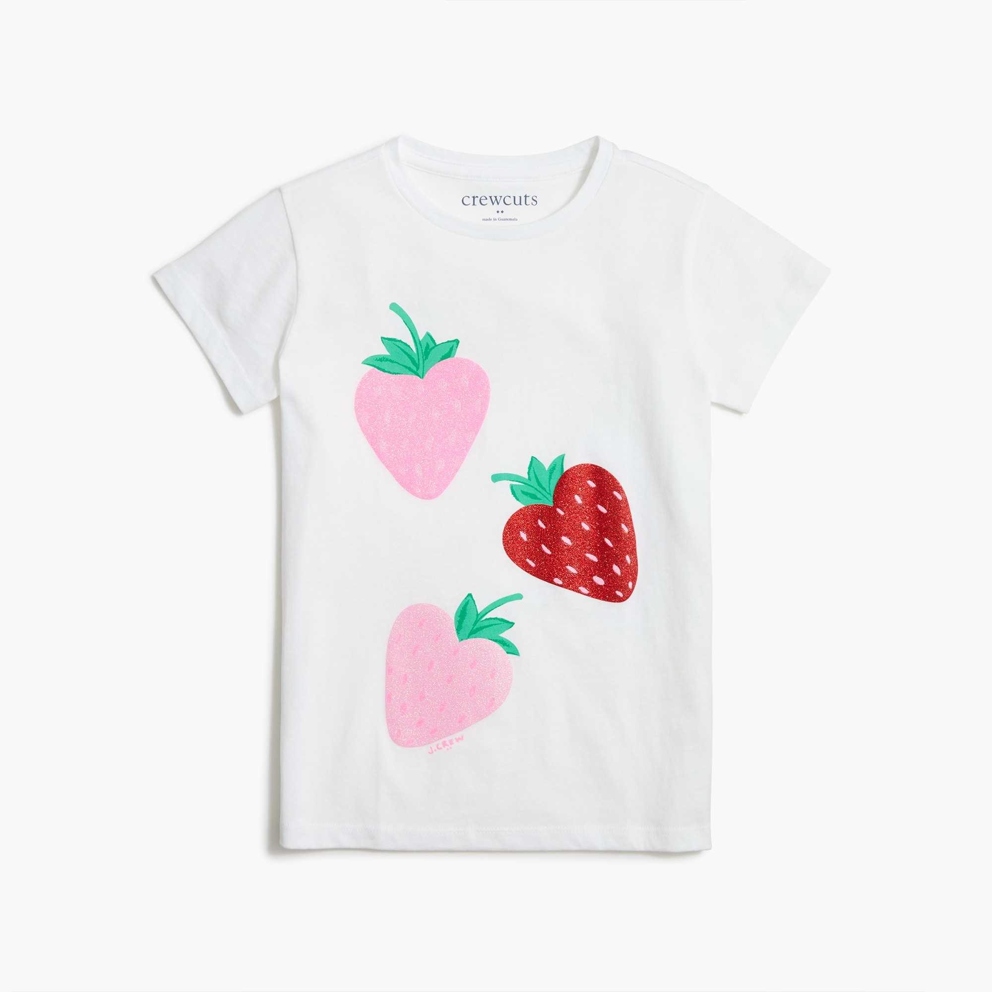 Factory: Girls' Strawberry Graphic Tee For Girls
