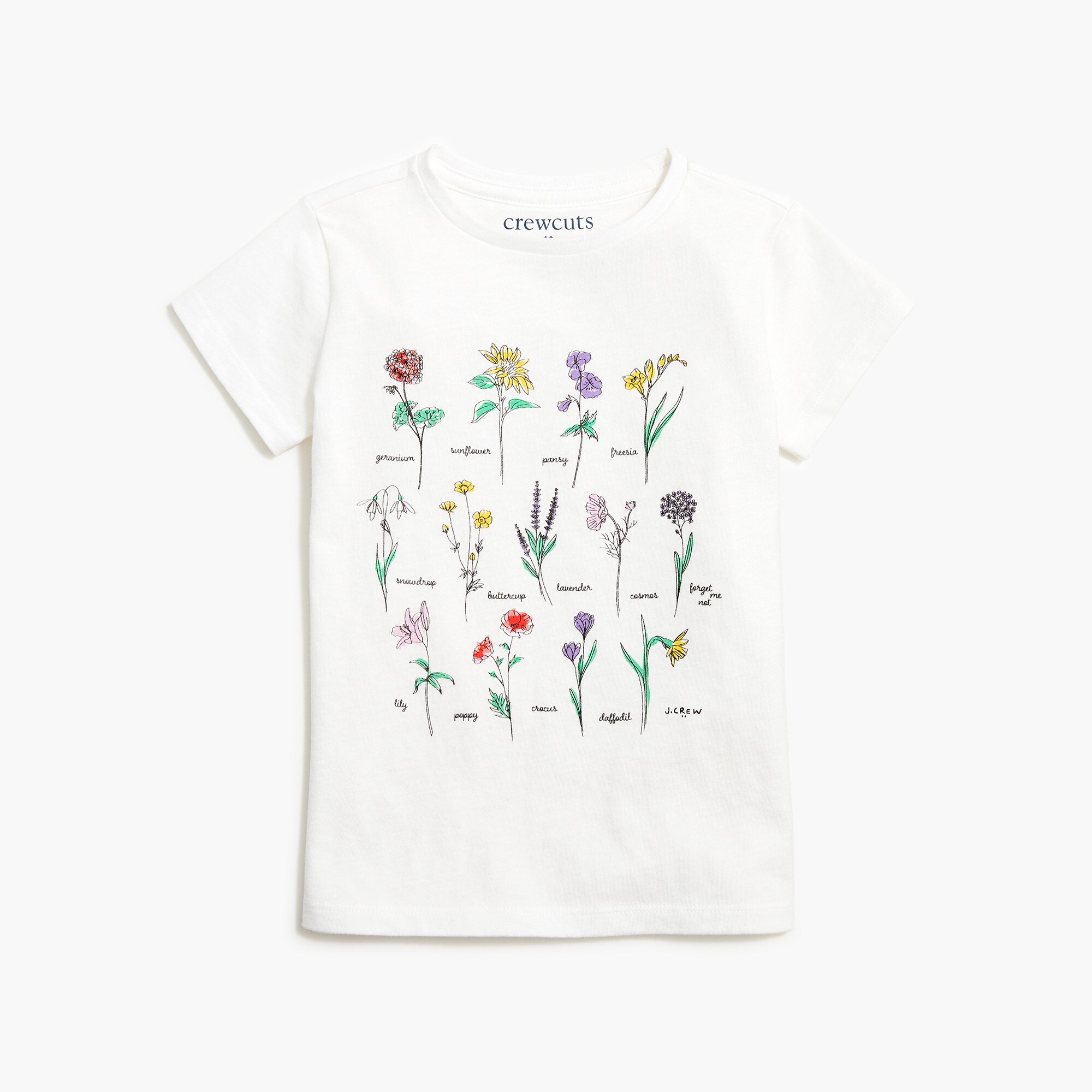 girls' wildflowers graphic tee for girls