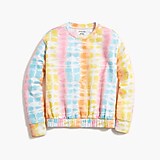 Girls' rainbow tie-dyed sweatshirt