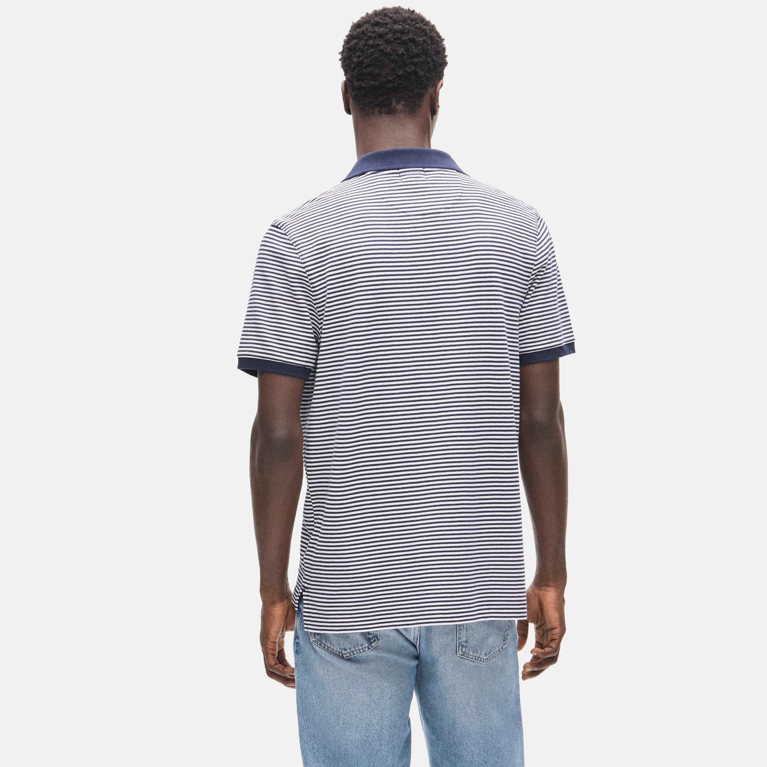 Piqué Polo Shirt In Stripe For Men | J.Crew