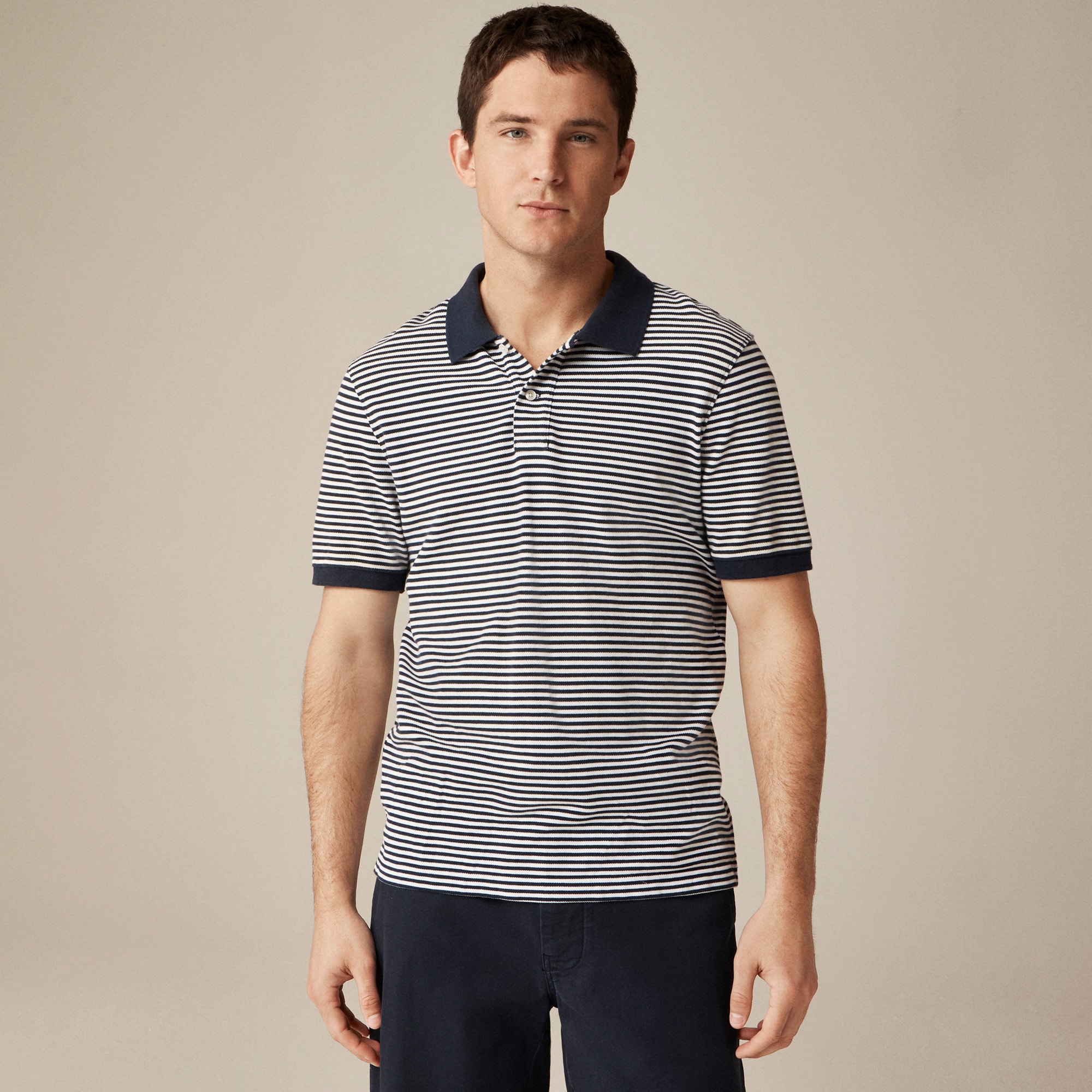  Piqu&eacute; polo shirt in stripe