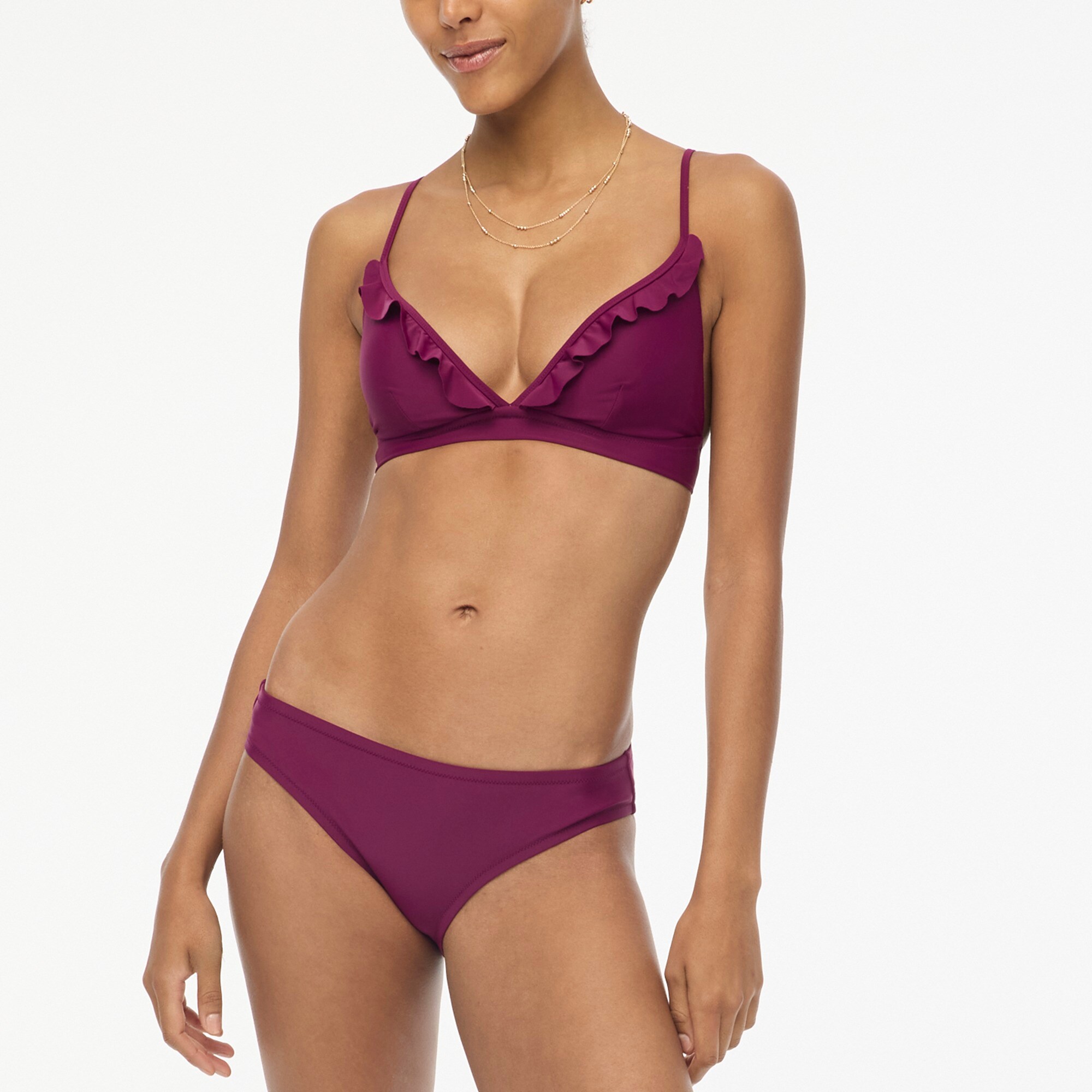 Bikini J.Crew Avec Ceinture Et Nœud – Taille M, Violet Sutton – Neuf Avec étiquettes