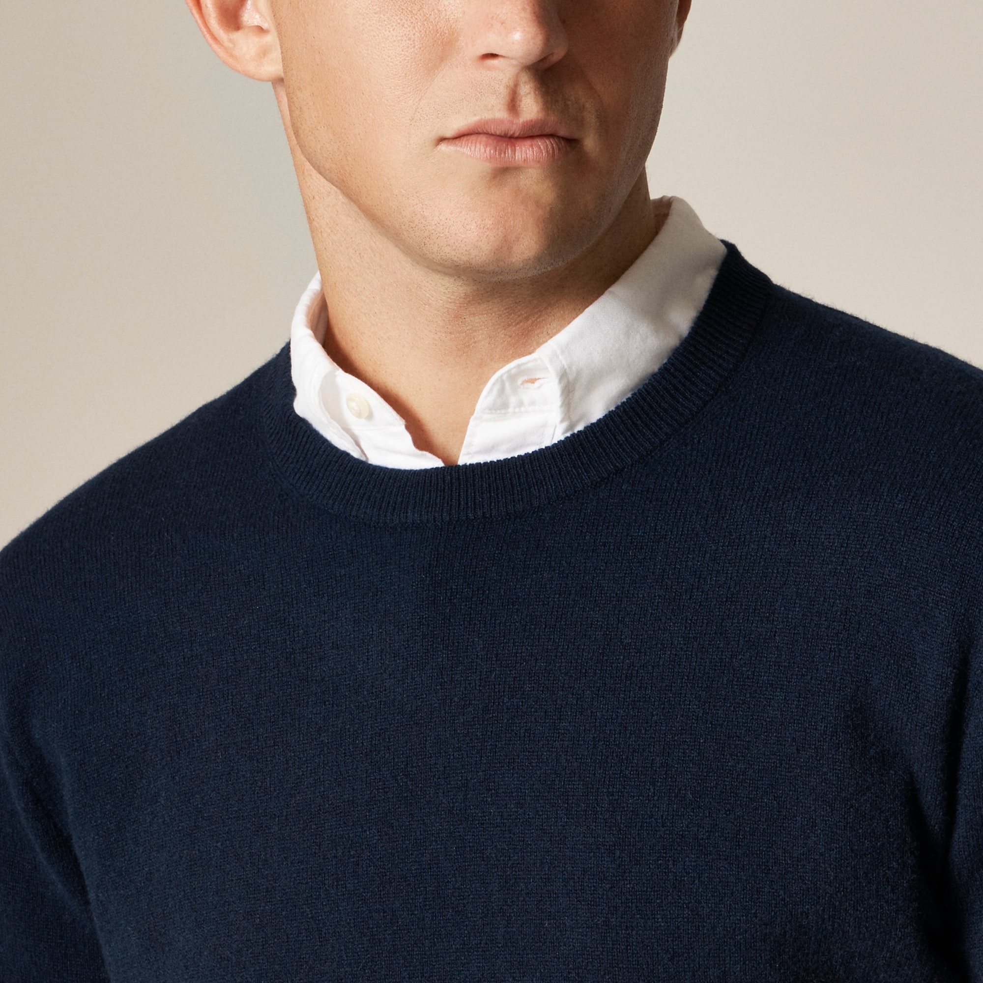 Heritage Cotton Shaker-stitch Crewneck Sweater In Stripe For Men