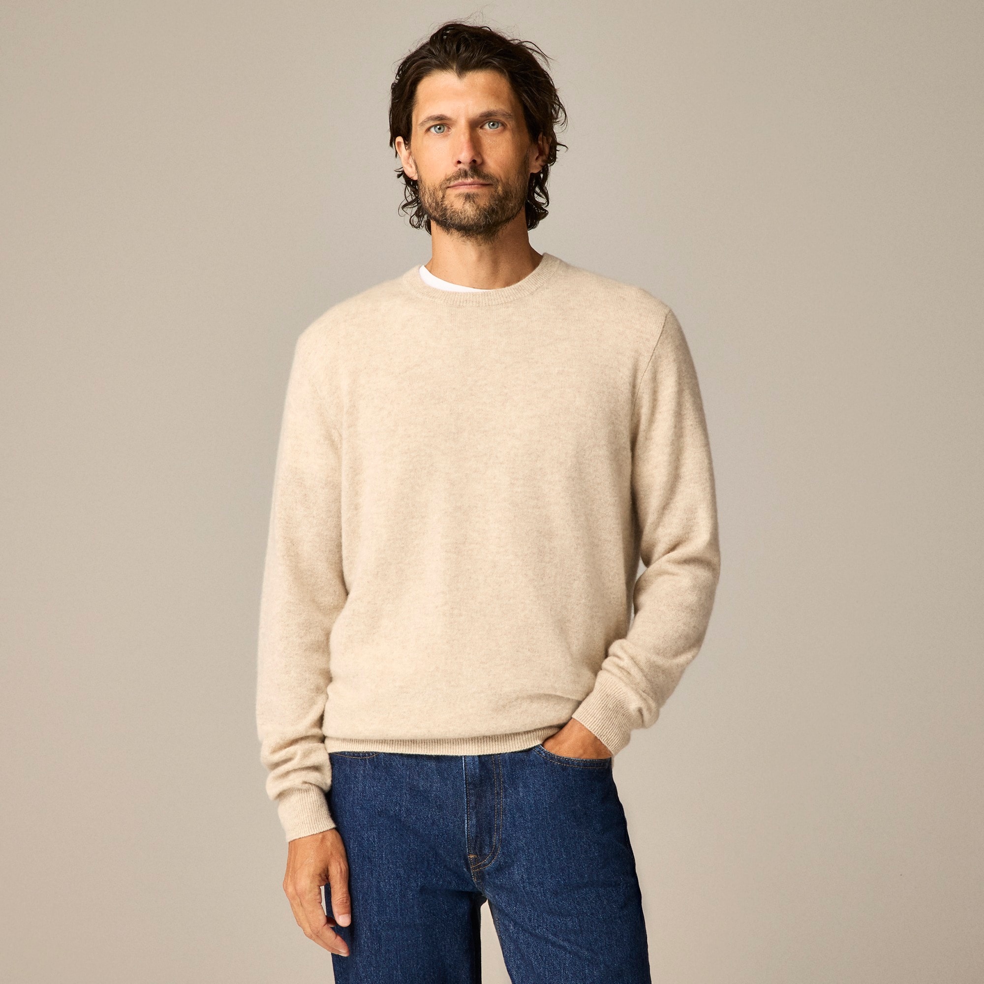 Cashmere Crewneck Sweater For Men | J.Crew