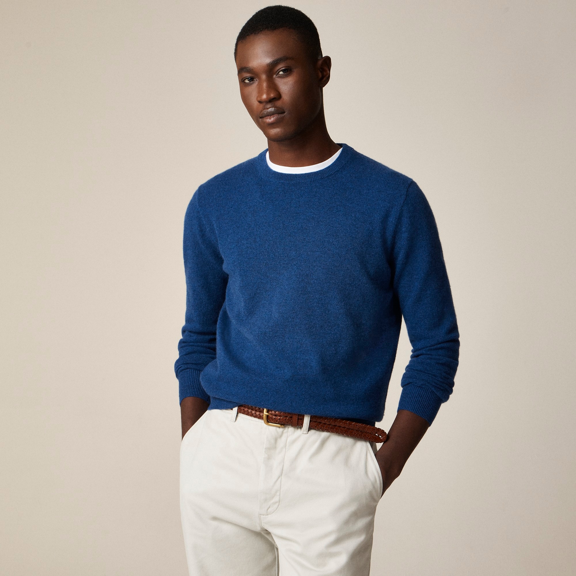 mens Tall cashmere crewneck sweater