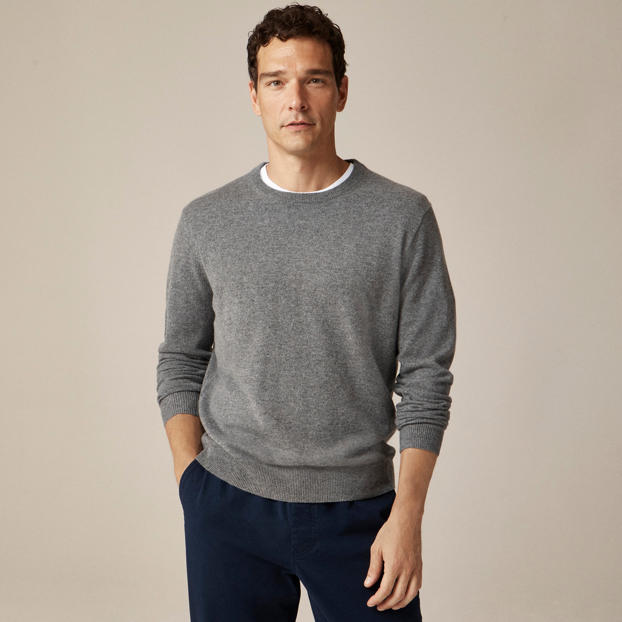mens Cashmere crewneck sweater