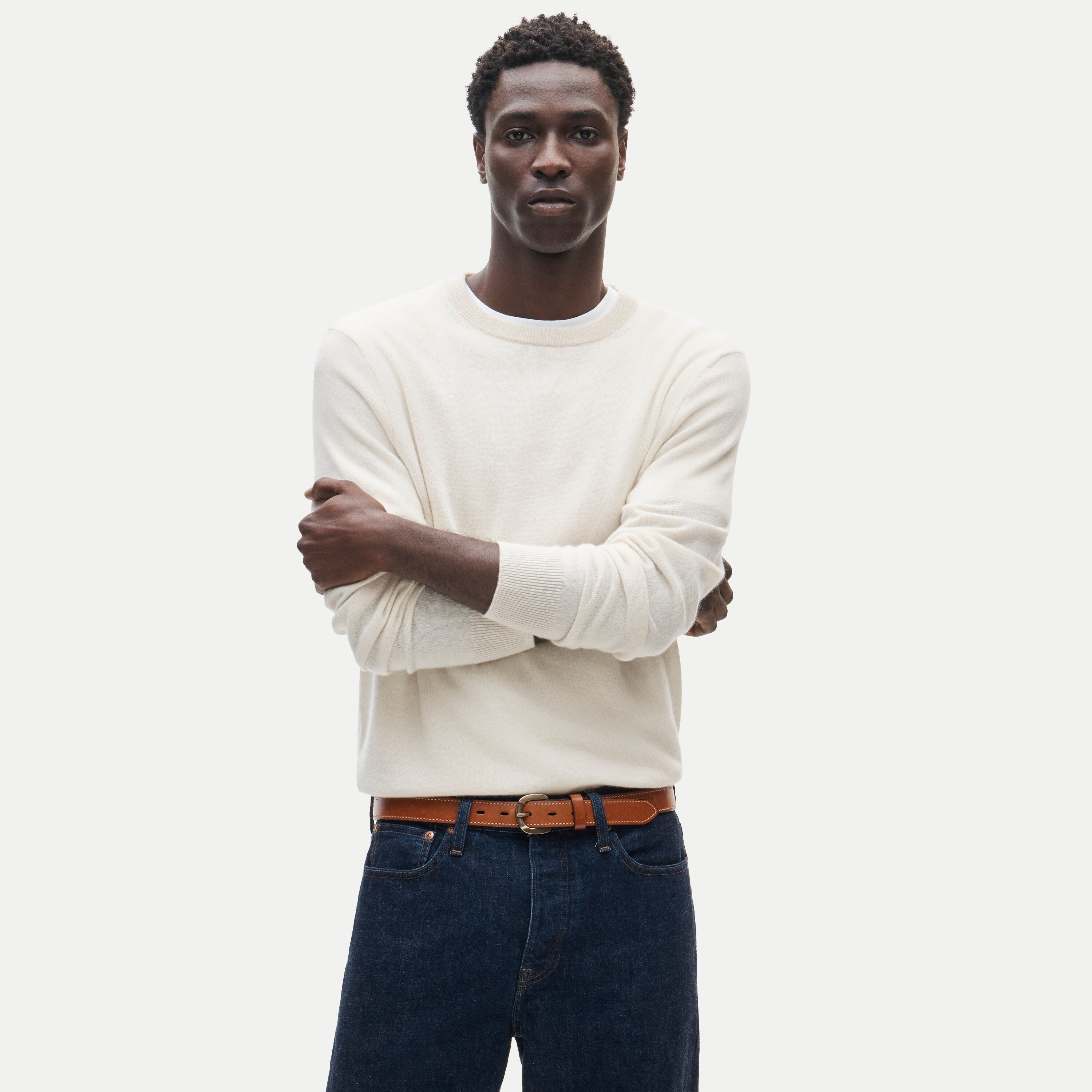 Cashmere crewneck sweater