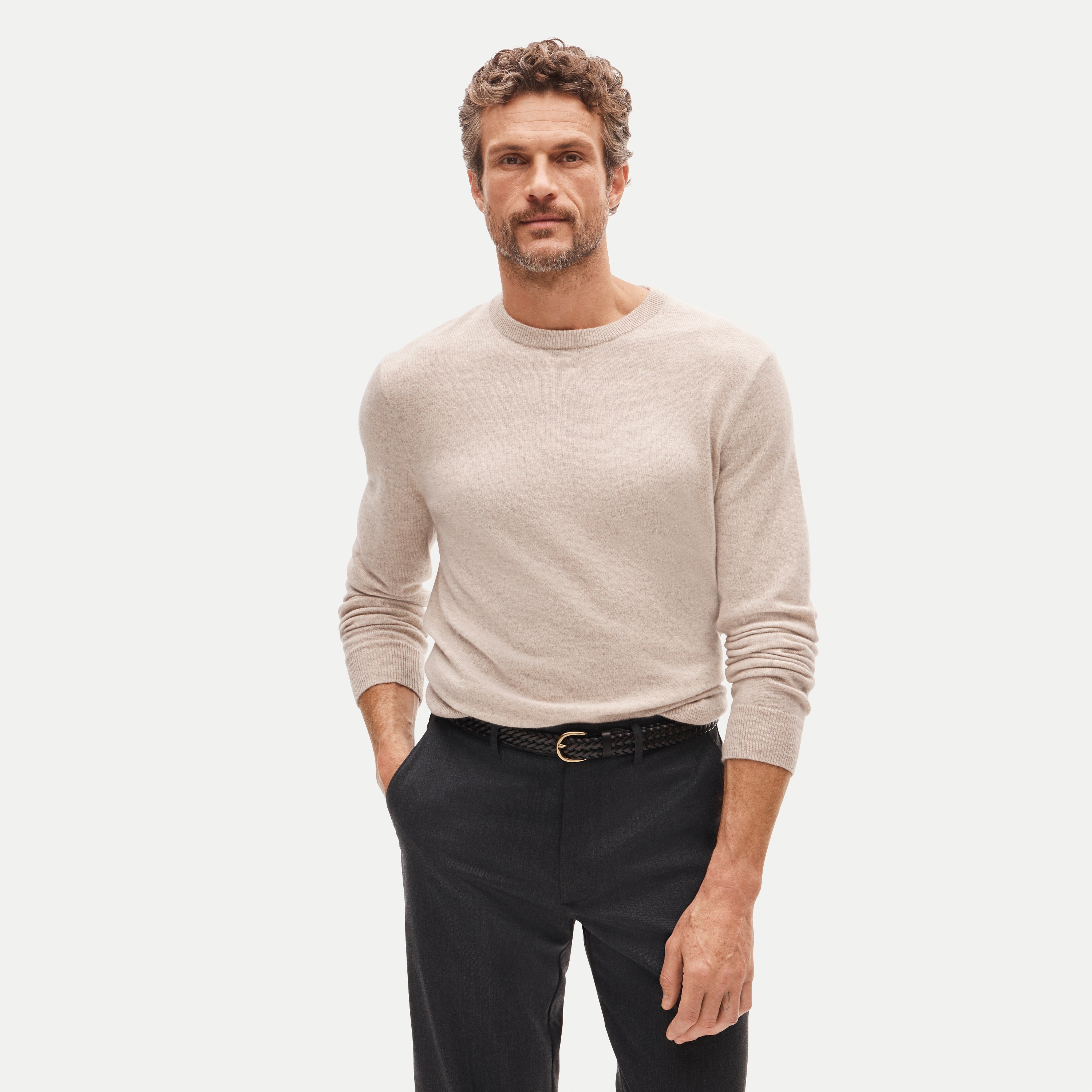 Cashmere crewneck sweater
