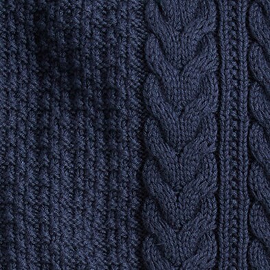 Cotton cable-knit crewneck sweater NAVY j.crew: cotton cable-knit crewneck sweater for men