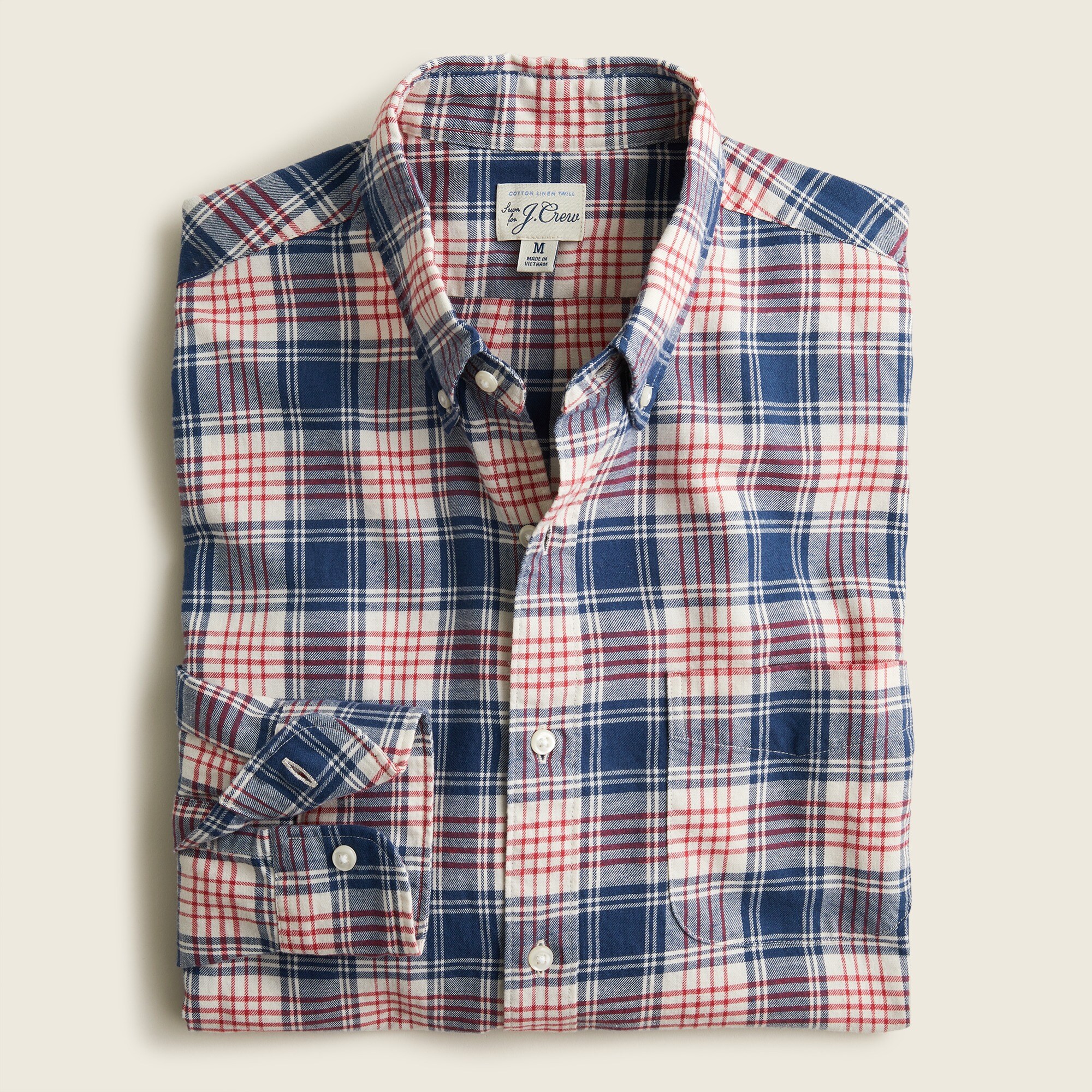 【KOOLOSET】Linen Check Texture Shirt Airthreads Men's Shirt, Pure Cotton, Short Sleeve, Pink
