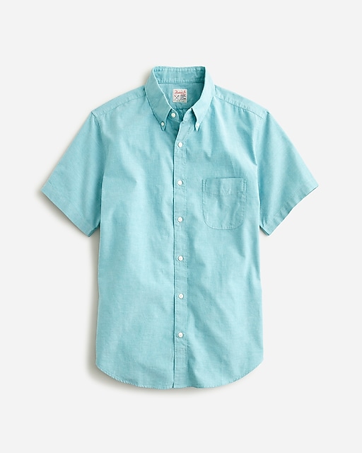 mens Tall short-sleeve Broken-in organic cotton oxford shirt