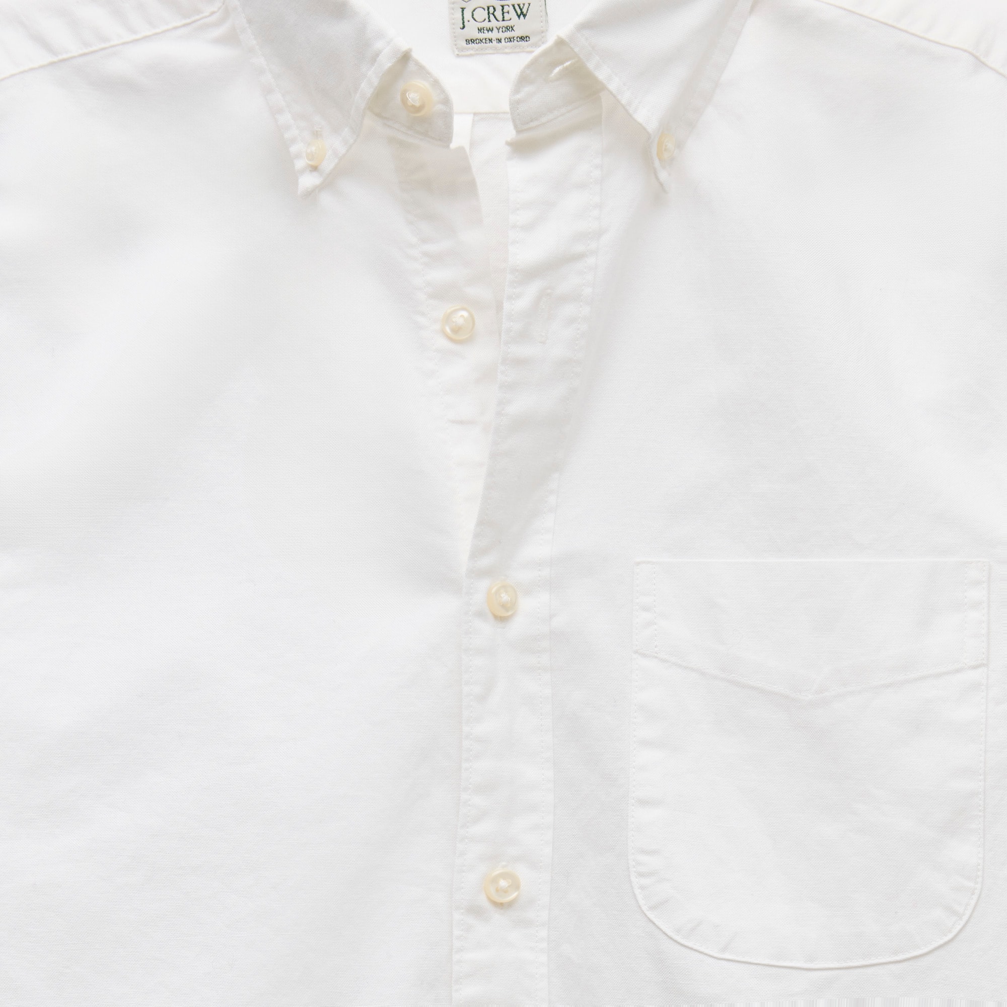 Broken-in organic cotton oxford shirt