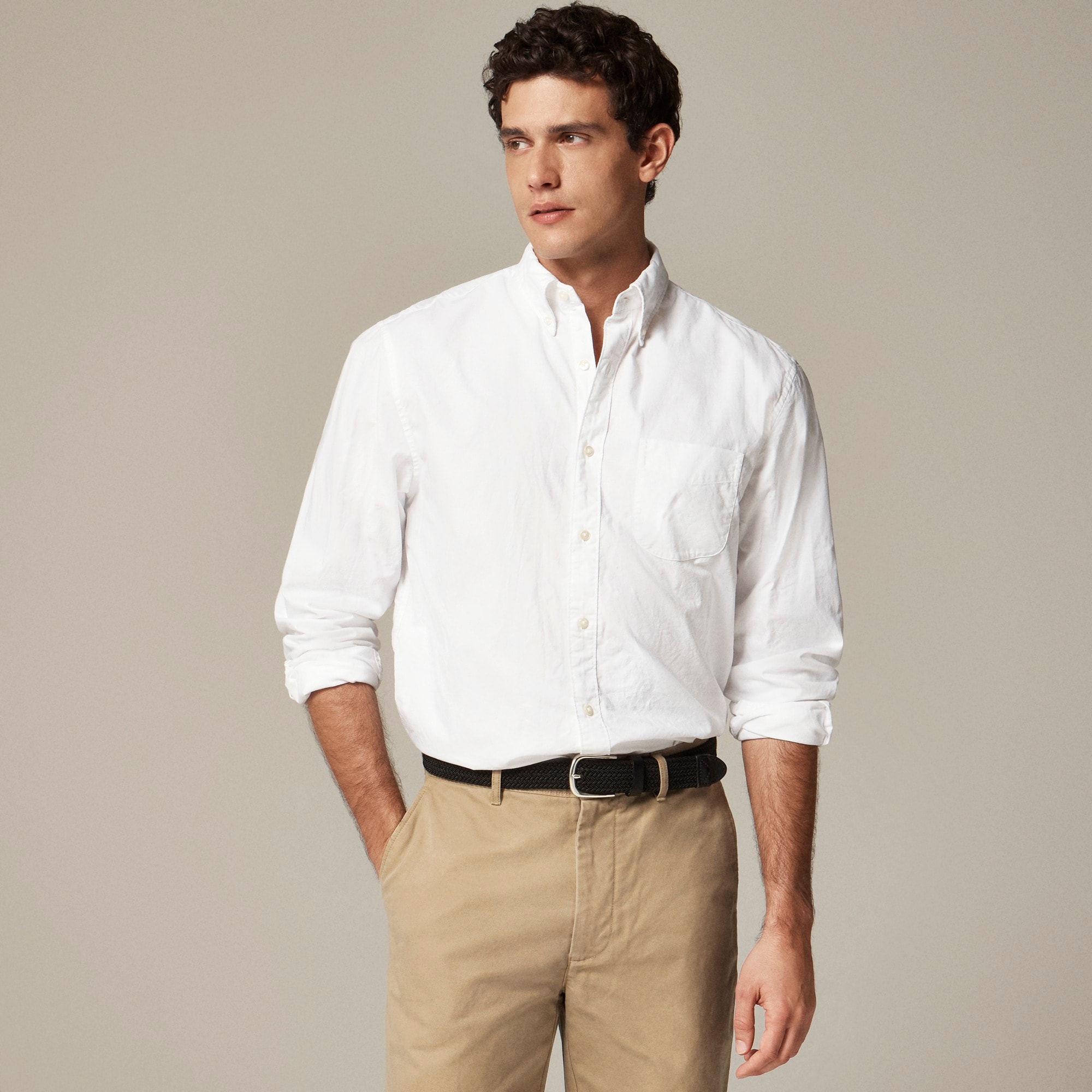 mens Relaxed Broken-in organic cotton oxford shirt