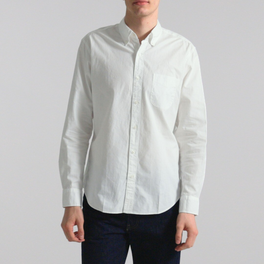 Relaxed Broken-in organic cotton oxford shirt