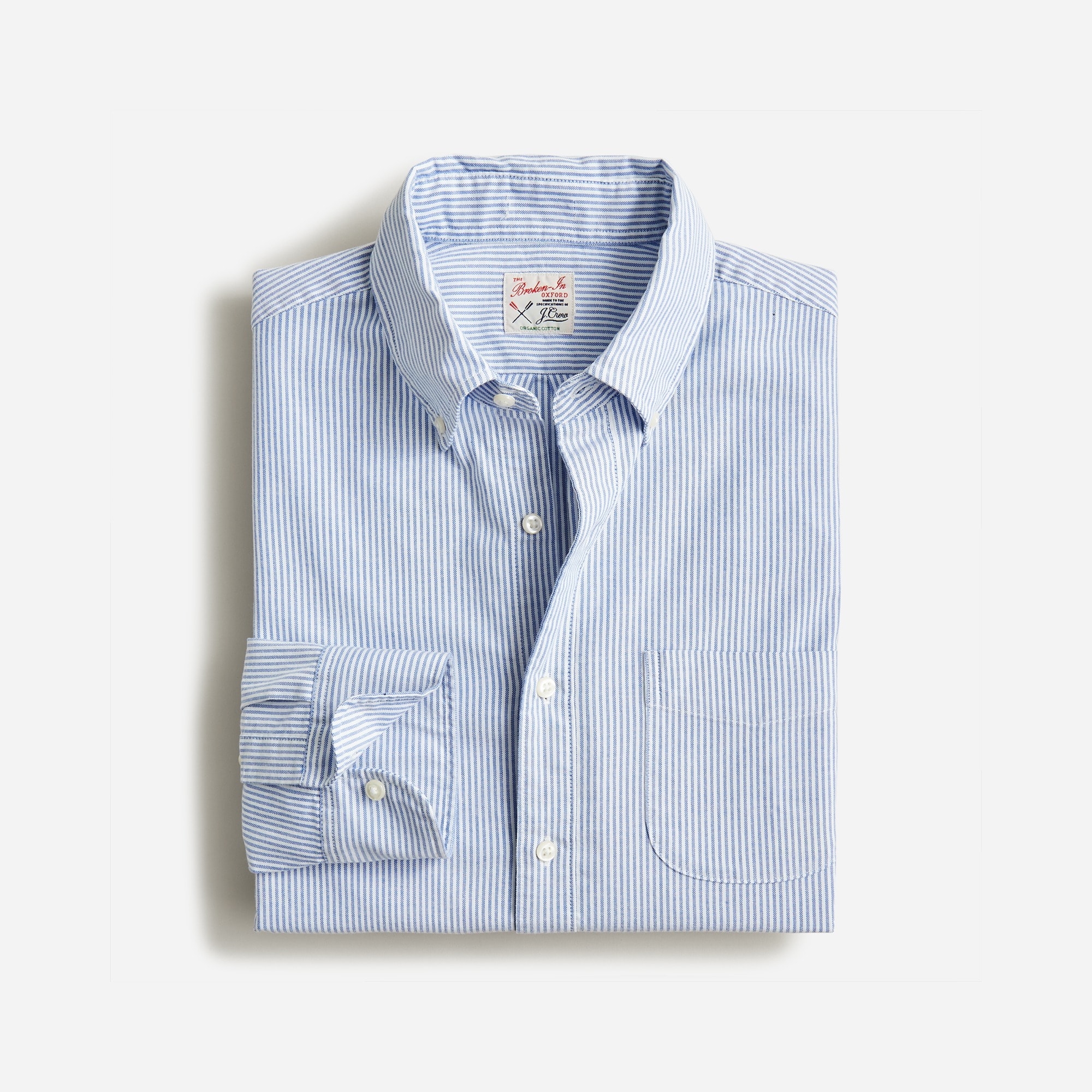  Broken-in organic cotton oxford shirt