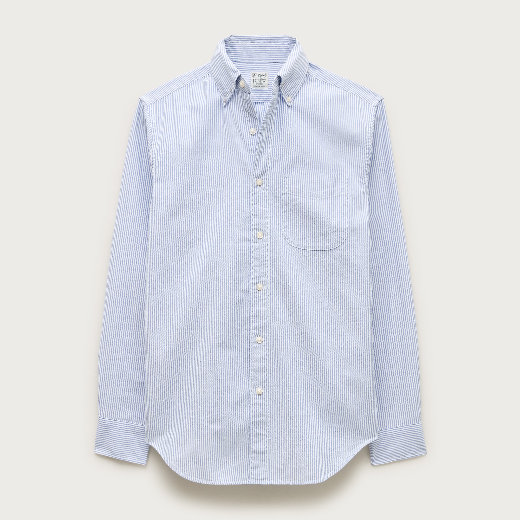 Broken-in organic cotton oxford shirt