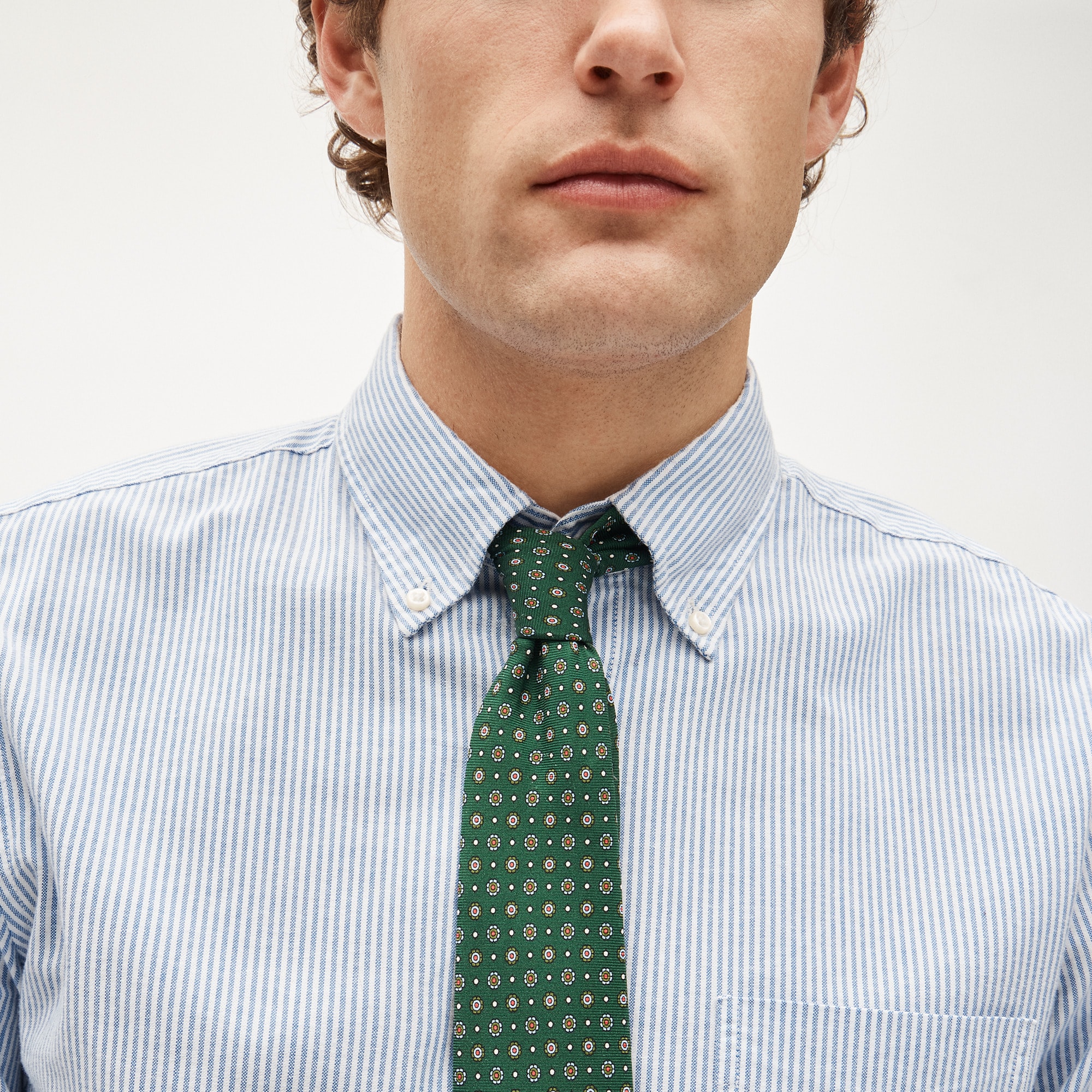Broken-in organic cotton oxford shirt