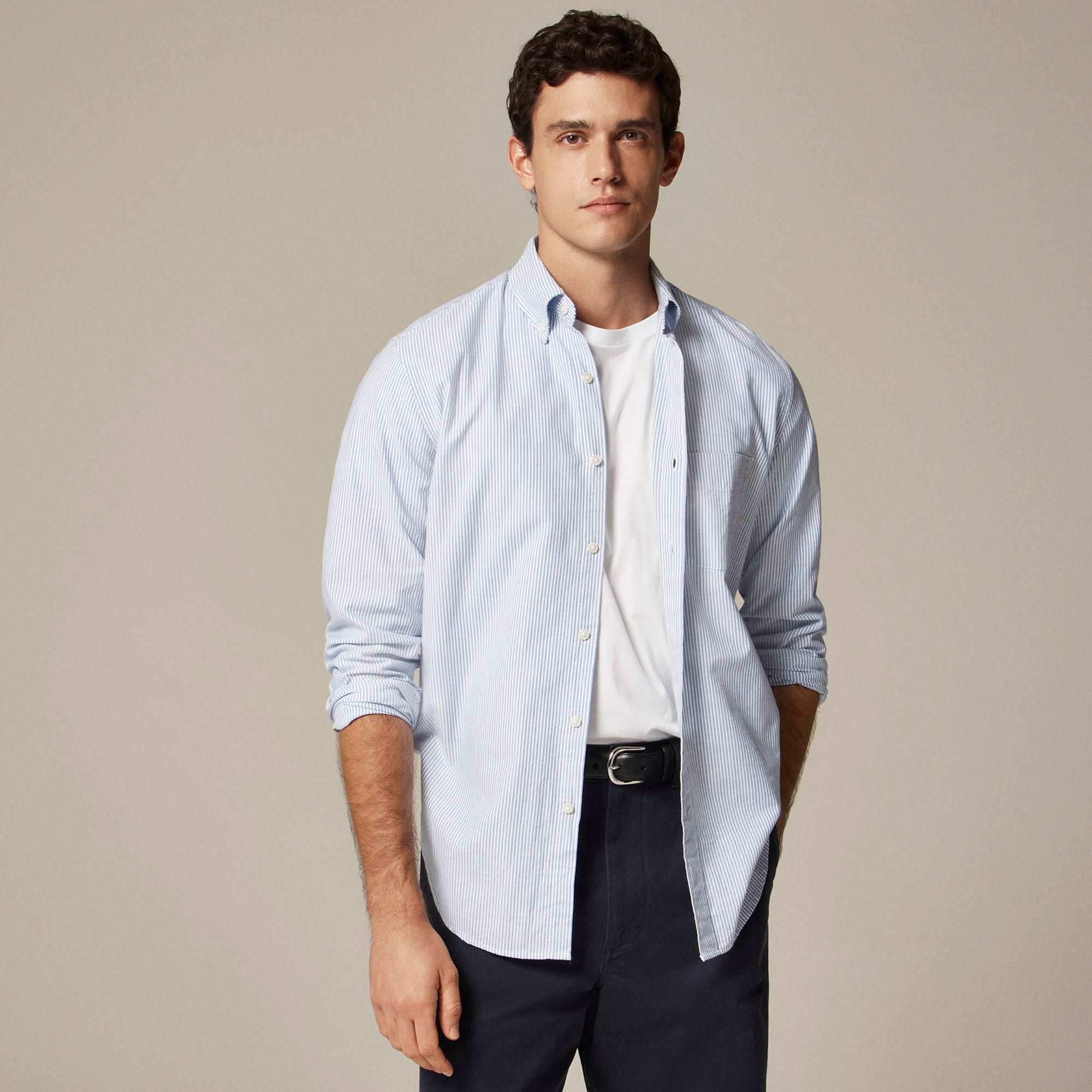 mens Slim Broken-in organic cotton oxford shirt