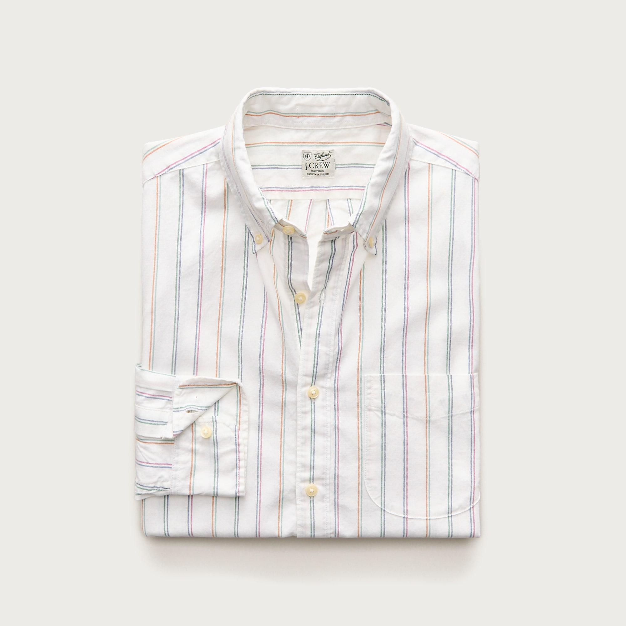 Broken-in organic cotton oxford shirt